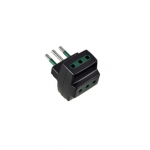 Adattatore Spina 10A/3prese 10A nera