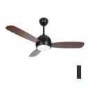 Ventilatore a soffitto con pale in legno e telecomando
