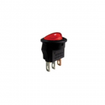 Interruttore bilanciere luminoso 12V rosso on-off 3P