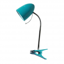 Lampada con pinza di colore blu