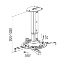 Supporto proiettore da soffitto orientabile